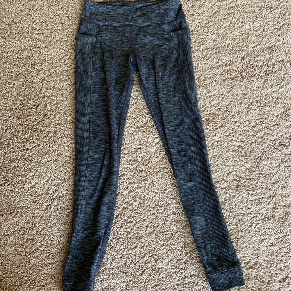 Athleta Girl Ribbed Gray Leggings